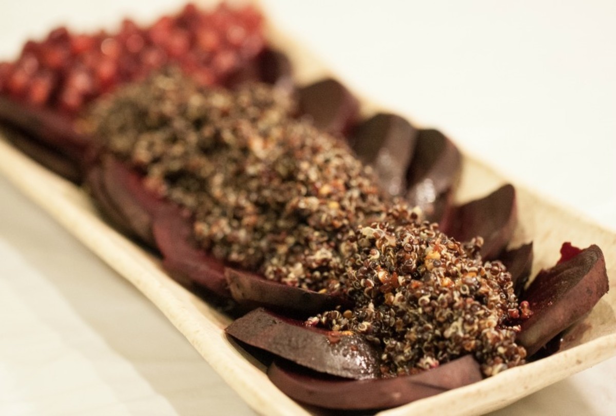 beets with quinoa