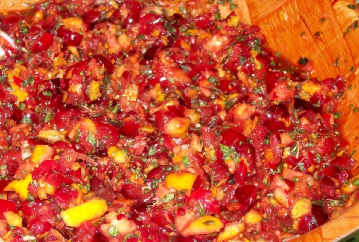 Minted Cranberry Orange Relish Recipe