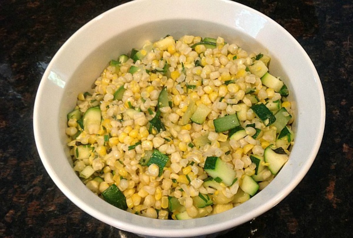 corn and zucchini salad