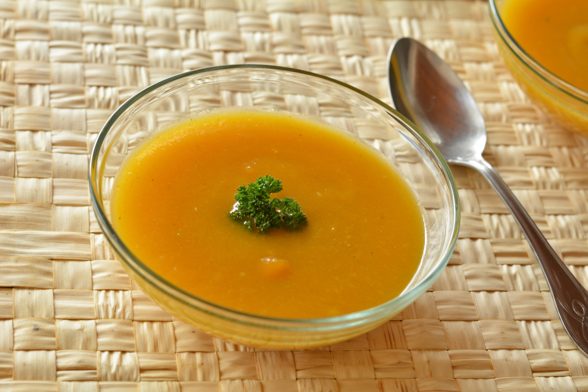 Roasted butternut squash coconut soup