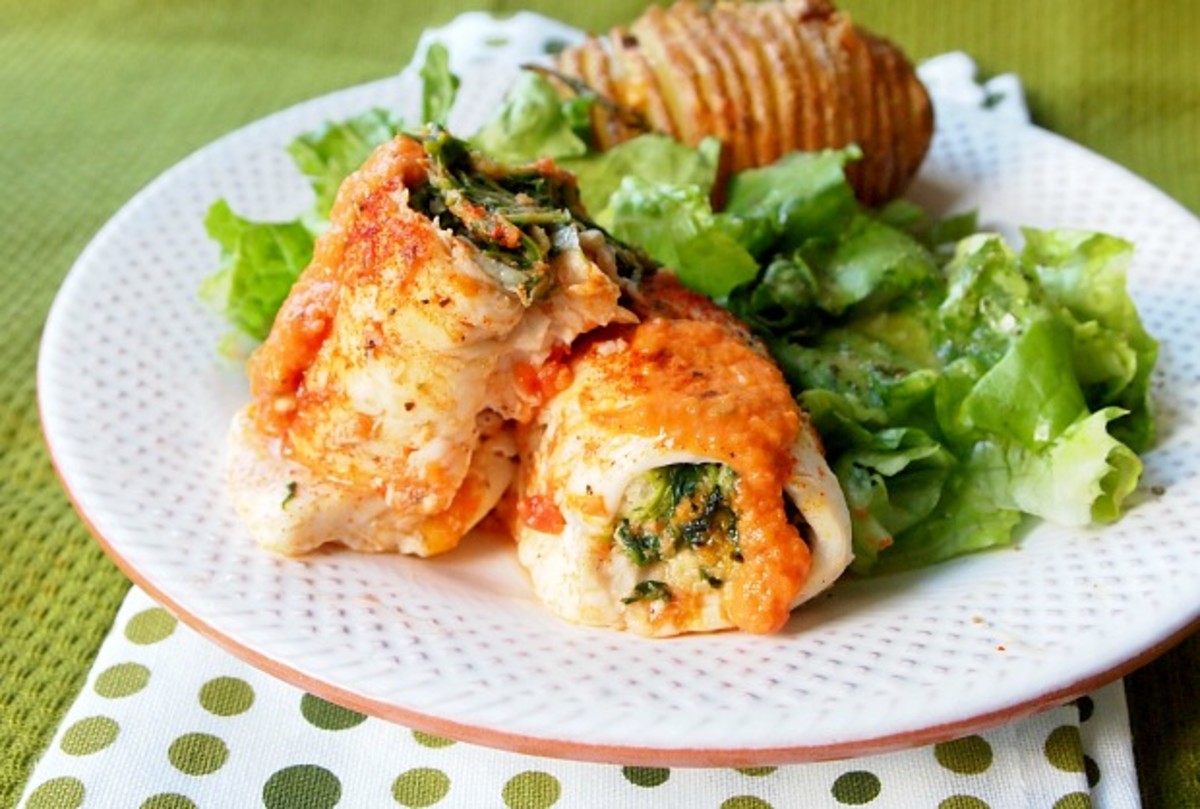 Spinach Cream Cheese Stuffed Tilapia Recipe | Dandk Organizer