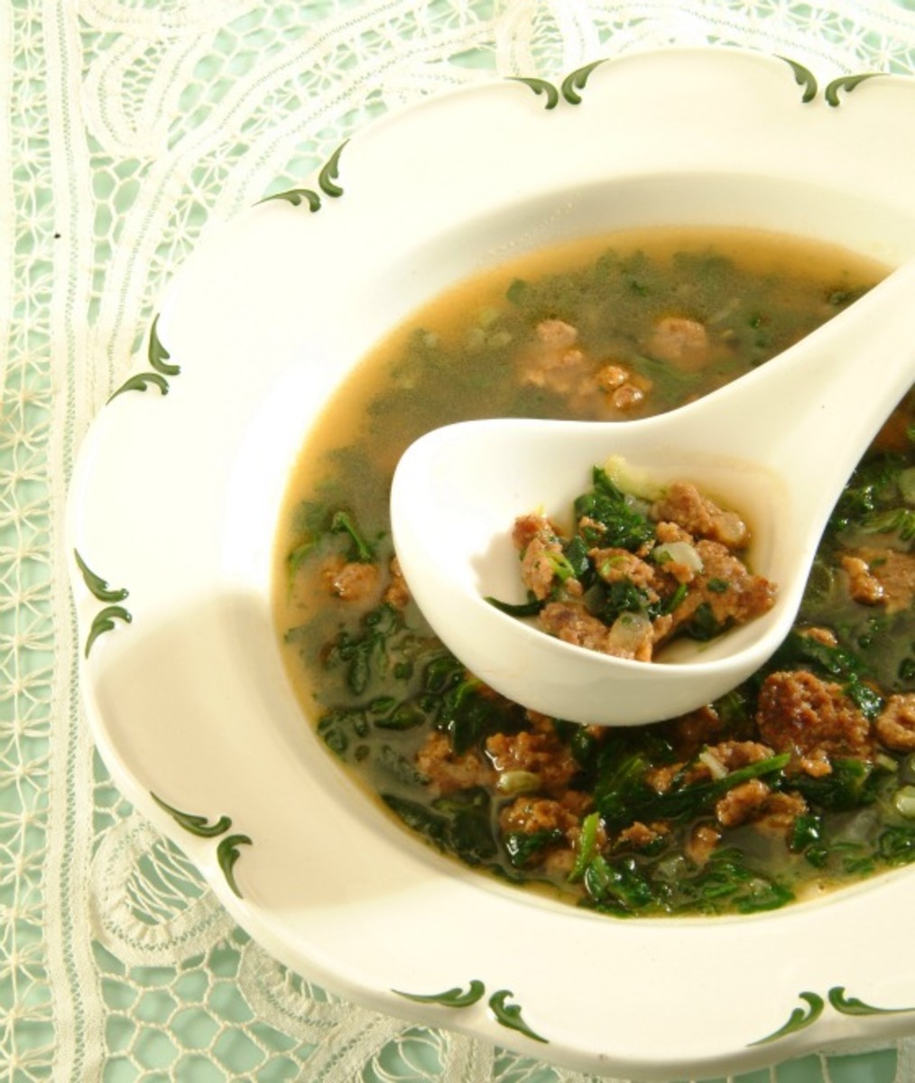 spinach and turkey soup