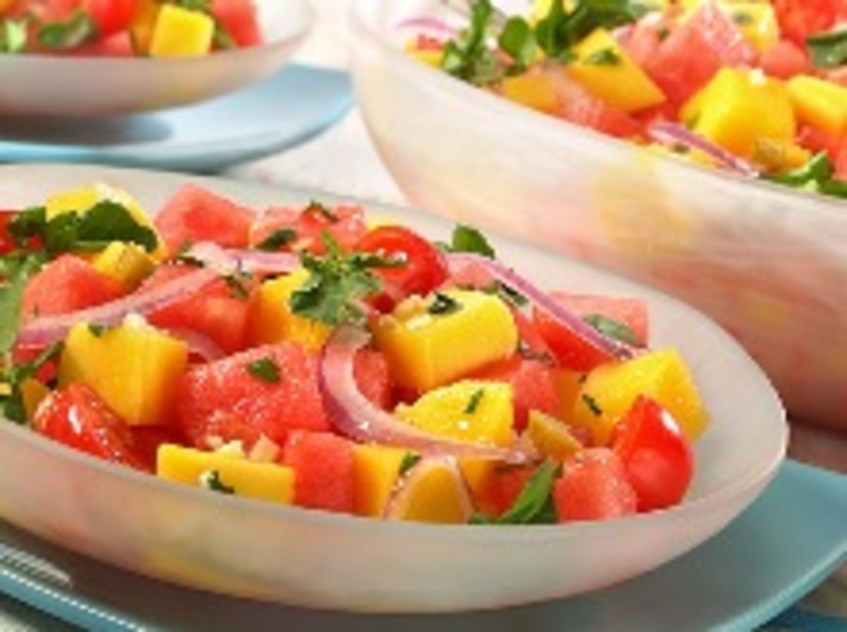 Mango and Watermelon Salad