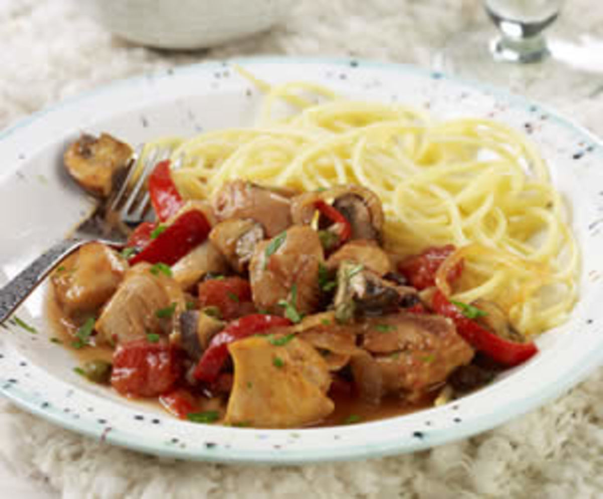 Slow-Cooked Italian Chicken and Mushrooms