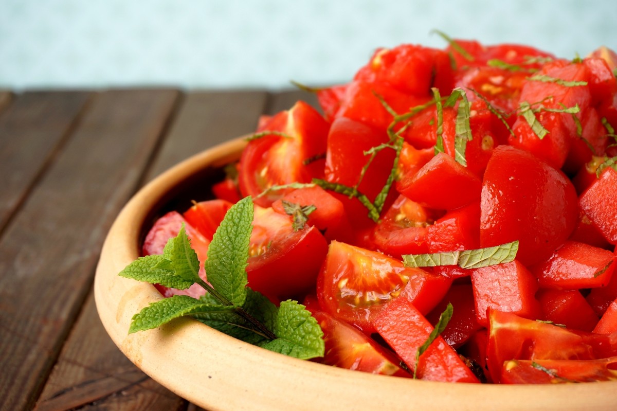 watermelon and tomato salad