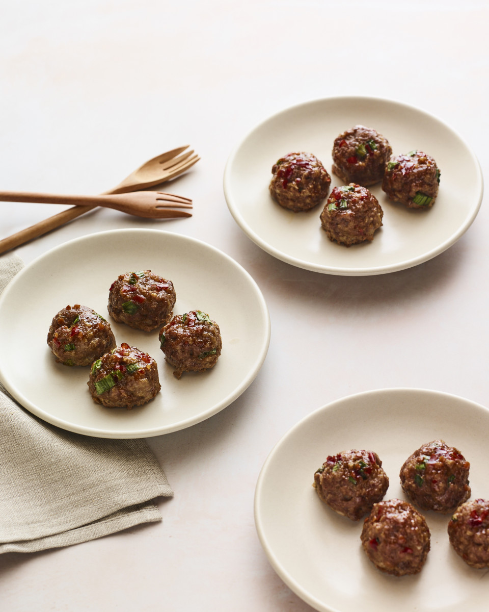 Soy Glazed Mini Meatballs