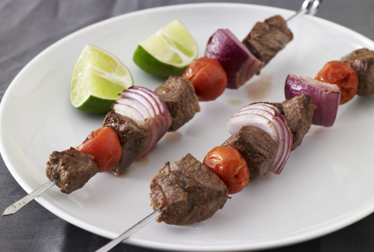 Lamb, Cherry Tomato and Red Onion Kebabs