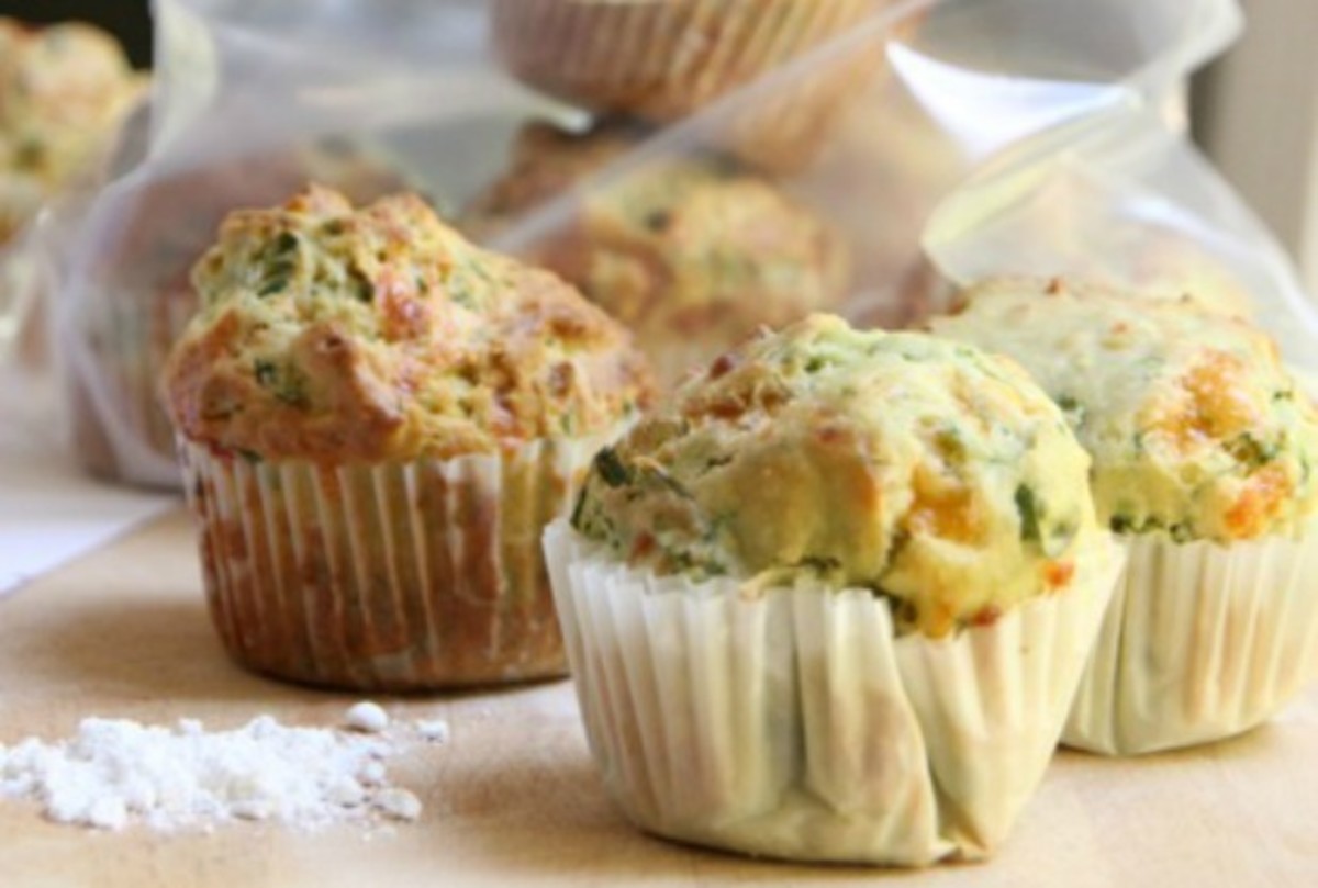 Parsley Chives muffins 3