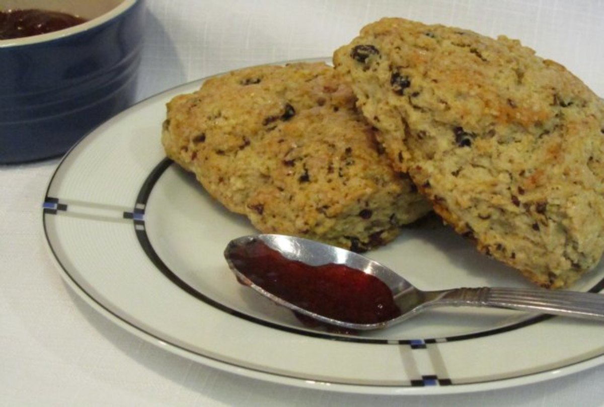 Currant and Oat Scones