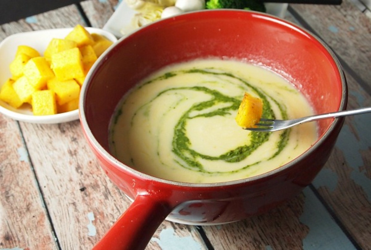 Pesto Fondue