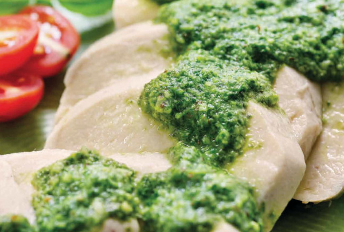 cold-poached-spinach-and-walnut-pesto-chicken