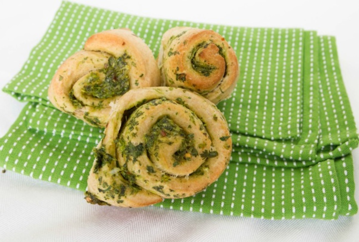 cilantro scallion rolls