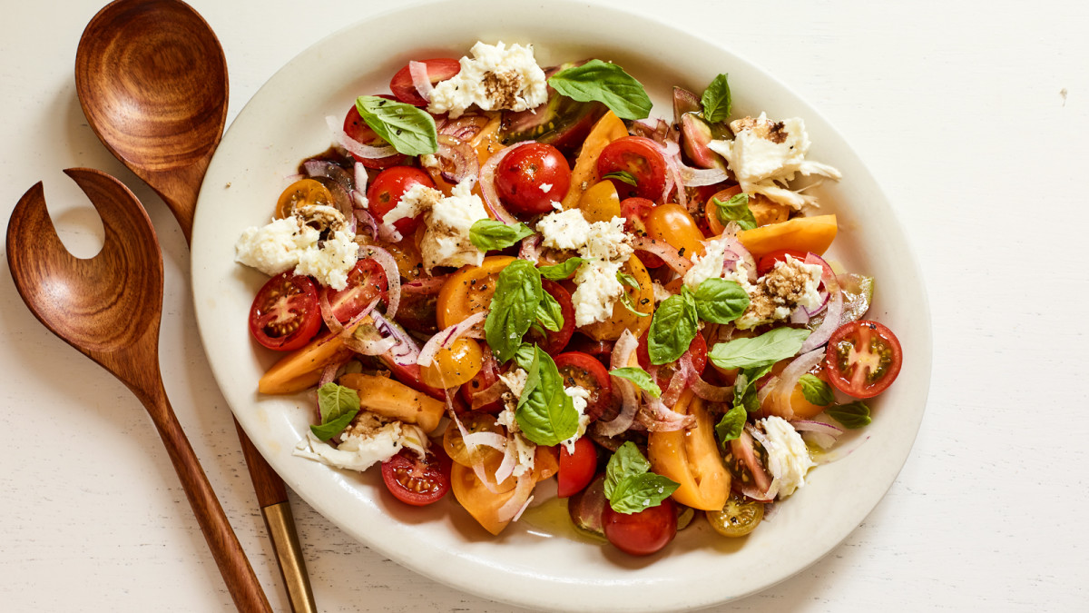 Super simple to make, this tomato basil salad showcases the joy in simple cooking. 
