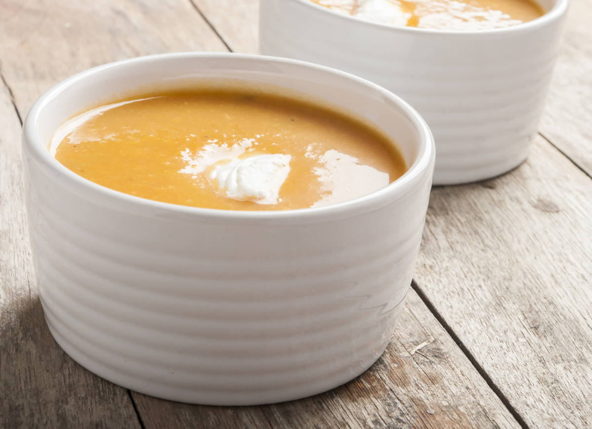 Easy squash soup hot or cold