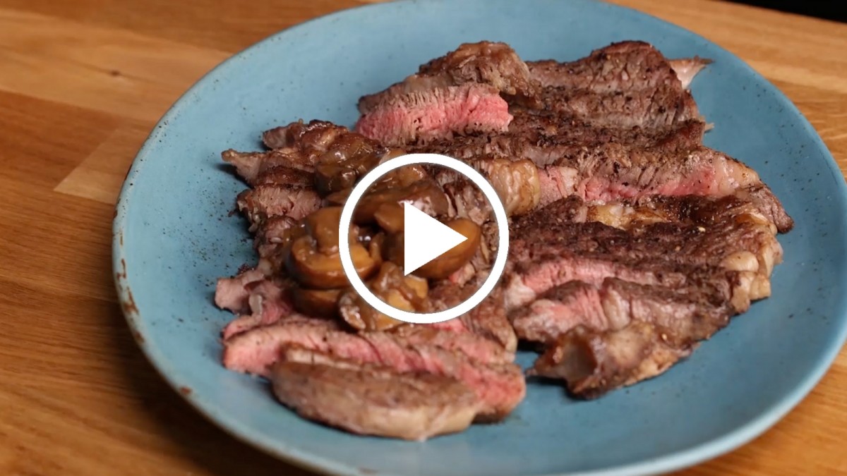 Perfect French Bistro Style Steak - Jamie Geller