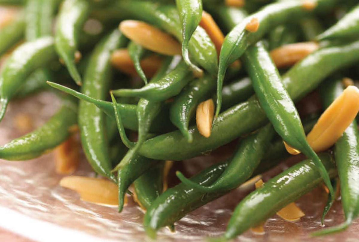 Baby French String Beans with Slivered Almonds