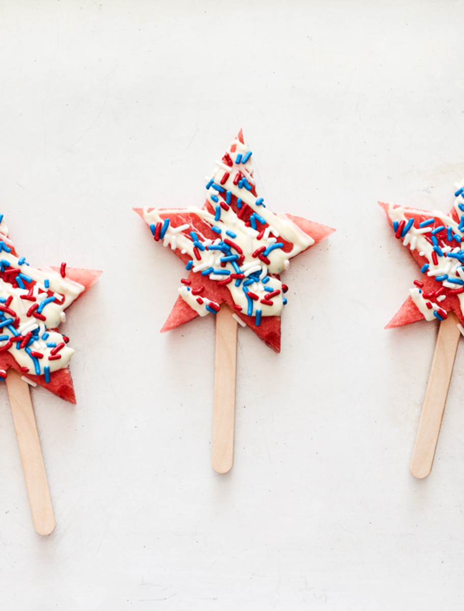 Watermelon Pops for the 4th of July
