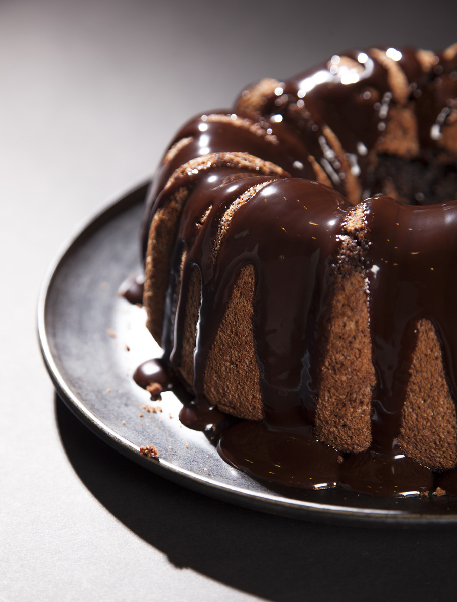 Chocolate Hazelnut Chiffon Cake