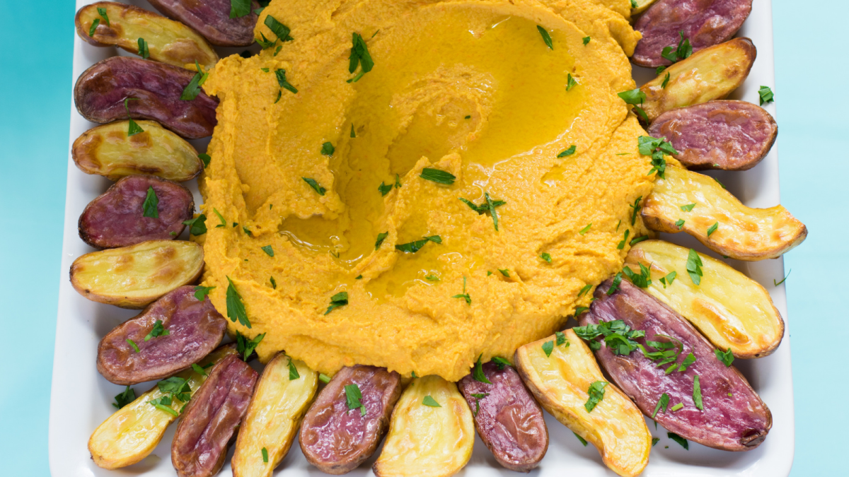 spicy carrot hummus