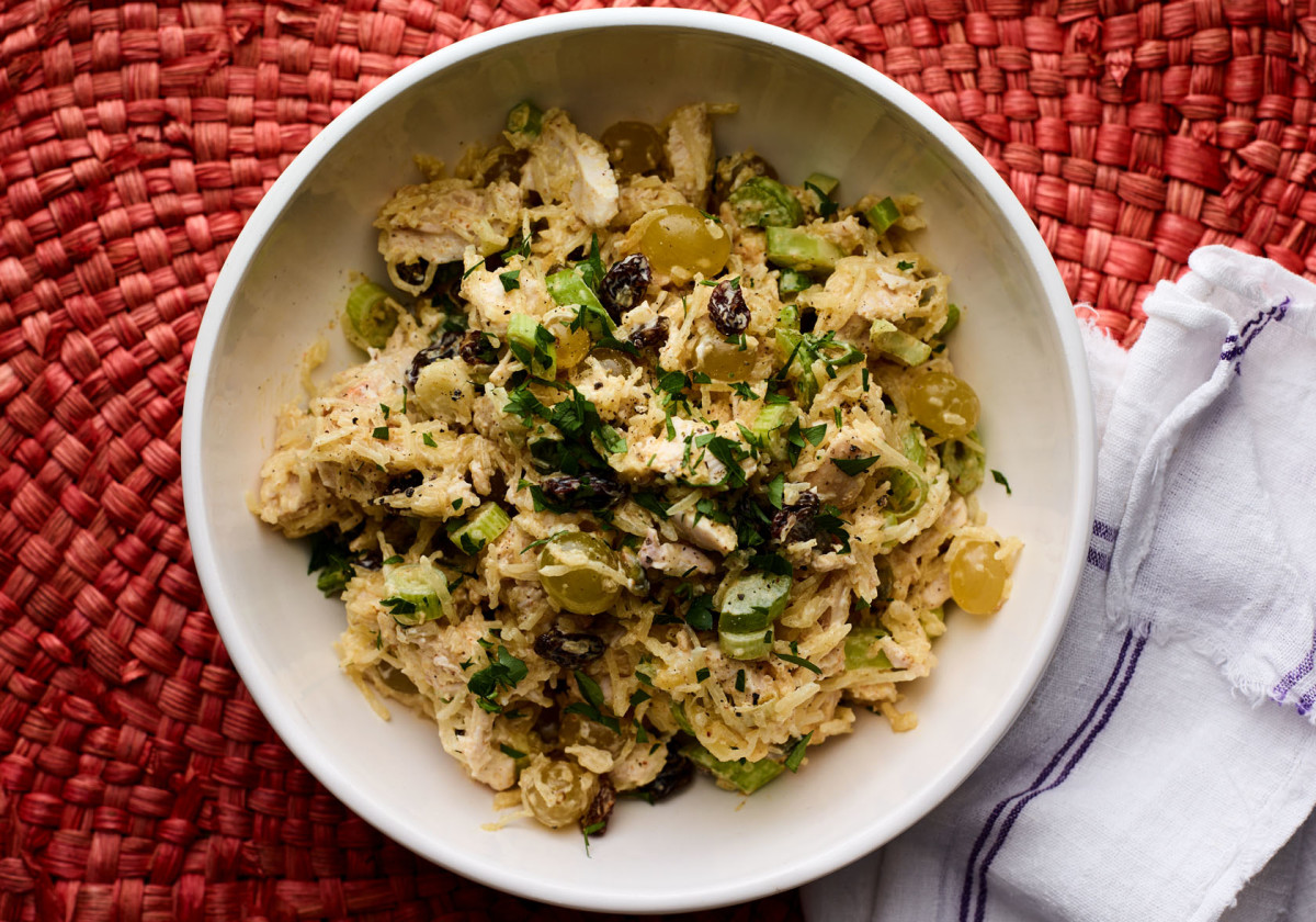 Curried Spaghetti Squash and Chicken Salad