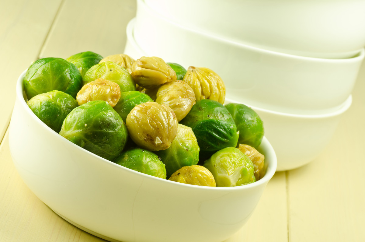 sauteed brussels sprouts with chestnuts