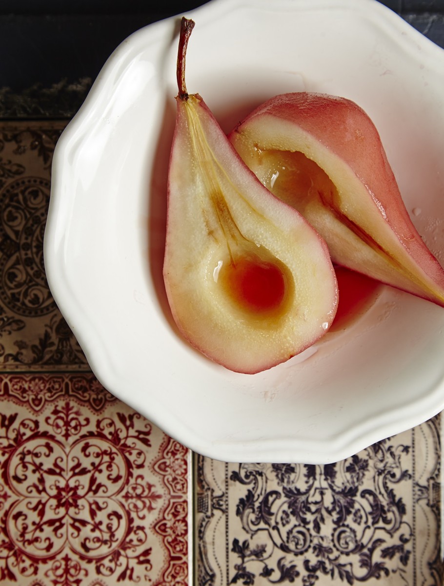 Punched Up Poached Pears