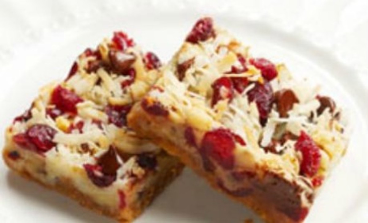 Chewy Cranberry Nut Bars