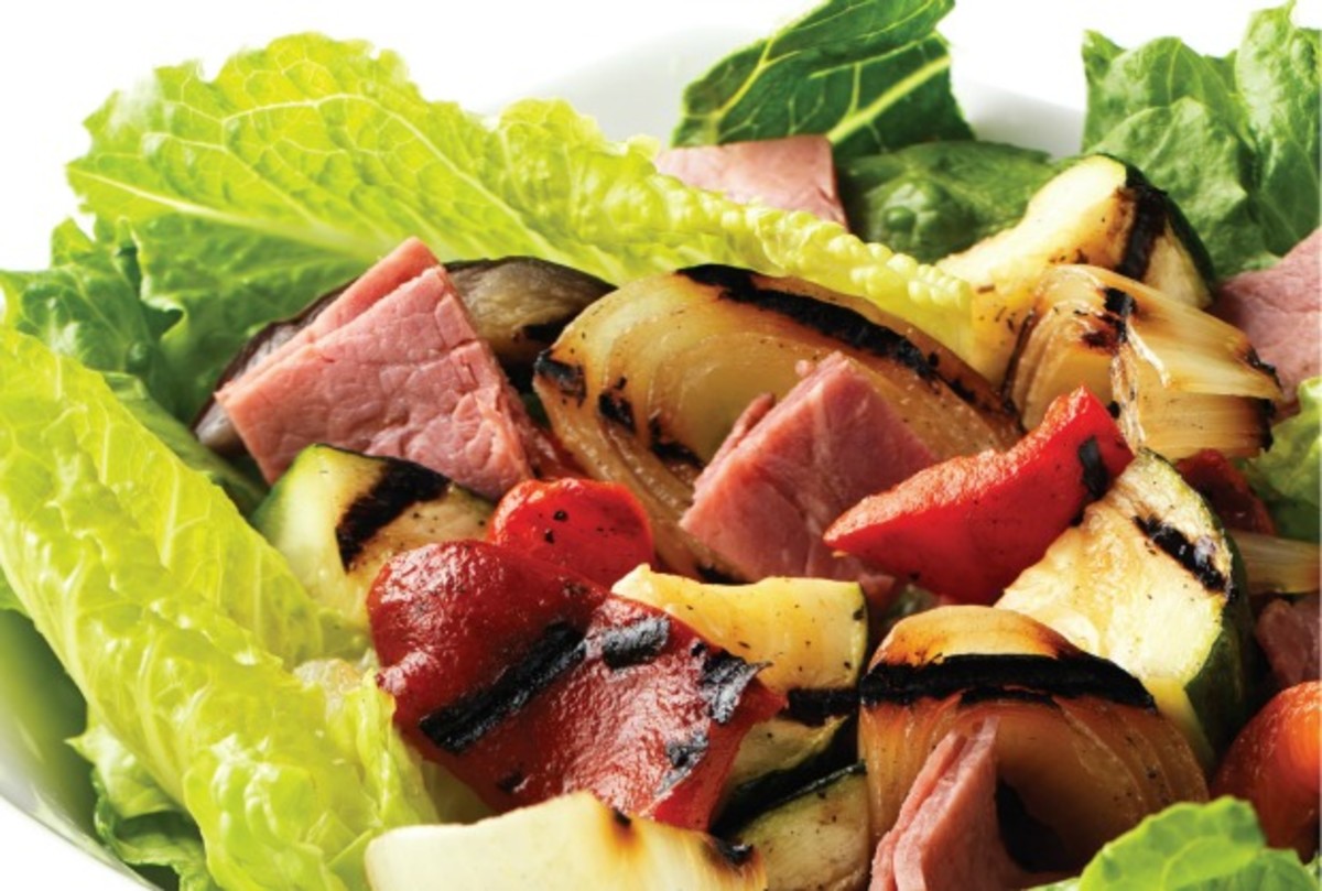 Roasted Veg and Pastrami Salad Pic