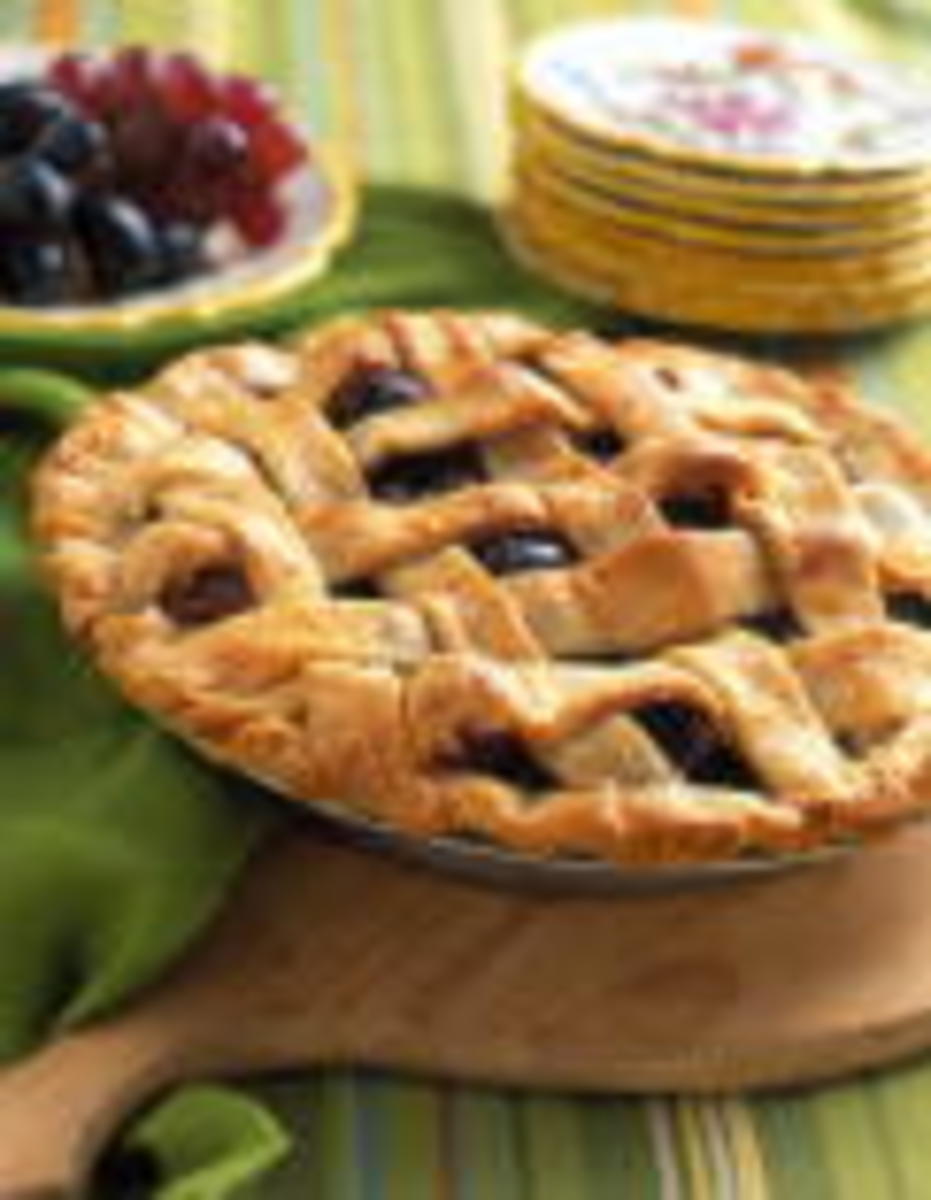 GRAPE AND PEAR PIE