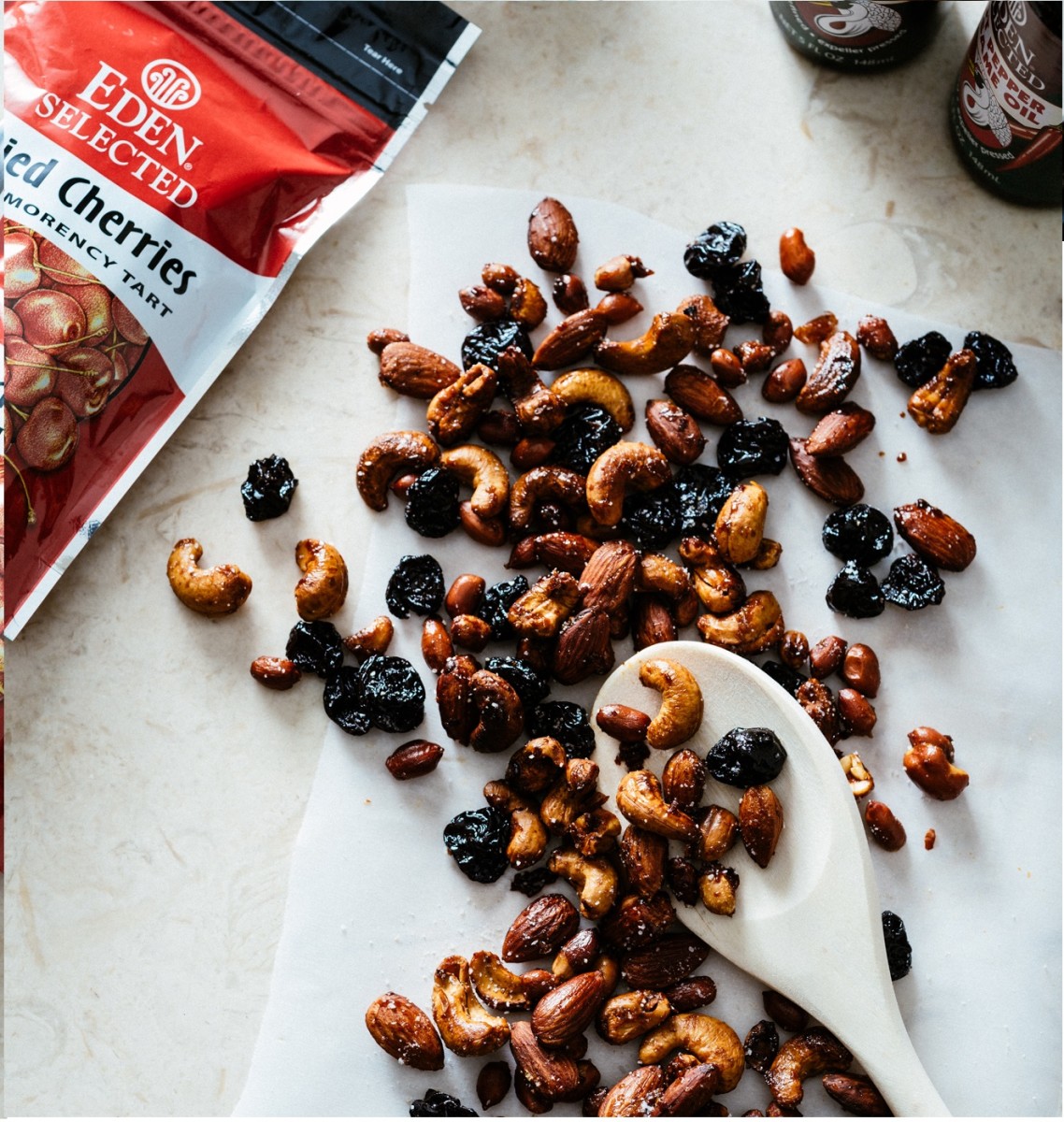 Baked Asian Nut Mix with Montmorency Cherries