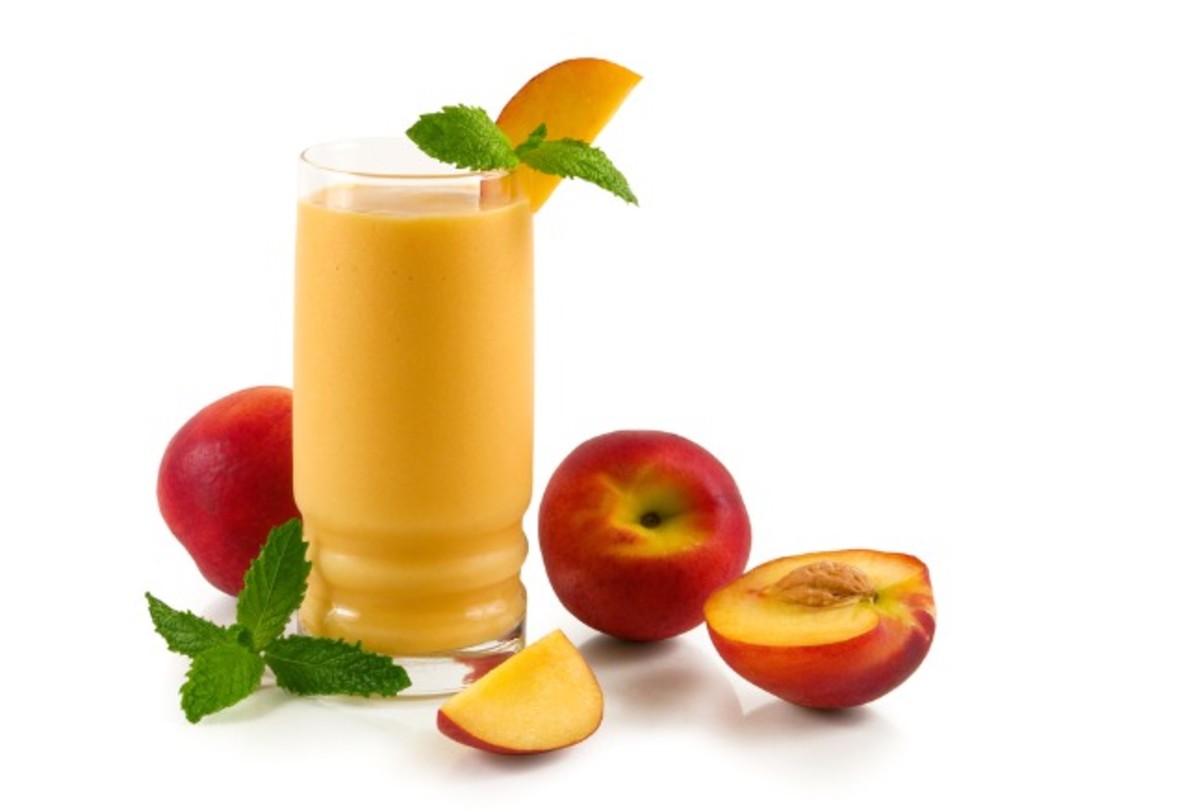 Peaches and Cream Smoothie - Jamie Geller