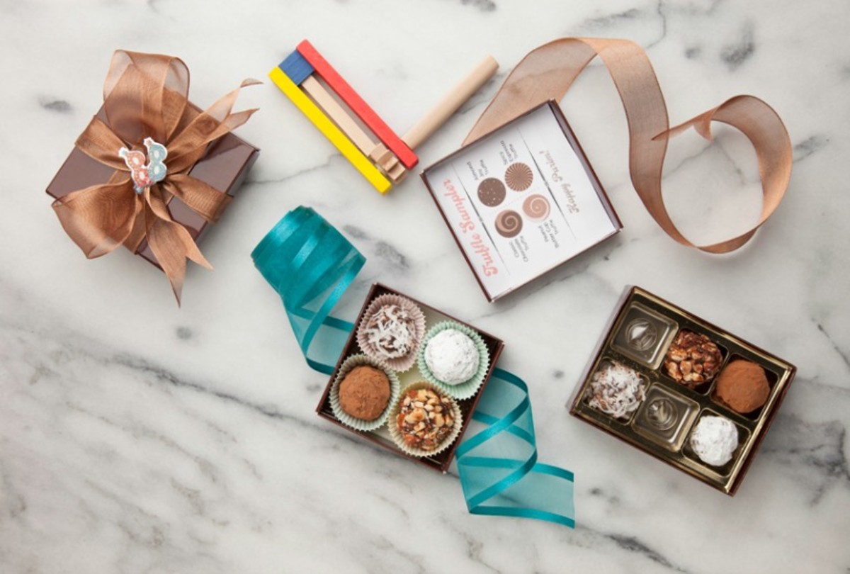 Make your own truffles box gift