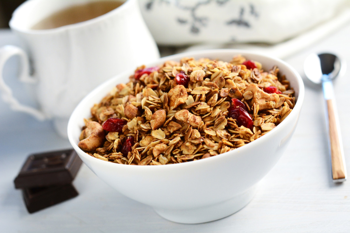 cranberry maple granola from the slow cooker