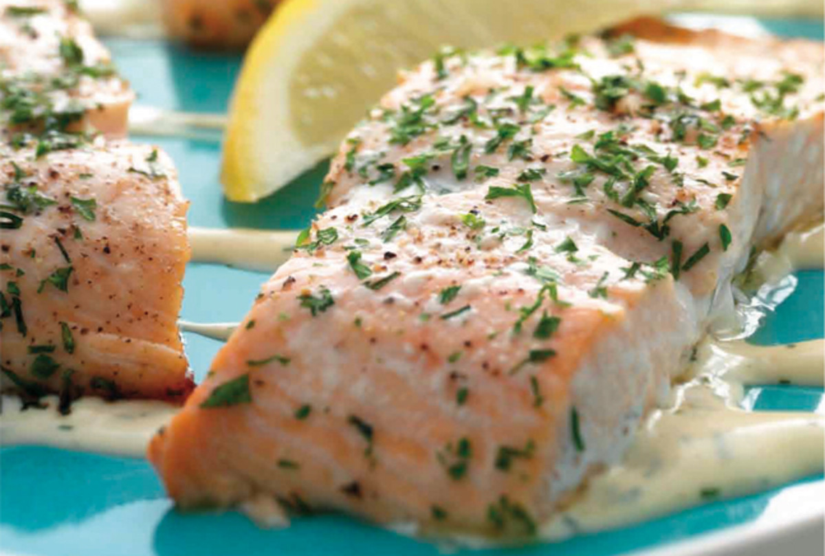 Chilled Salmon With Dijon Dipping Sauce Jamie Geller