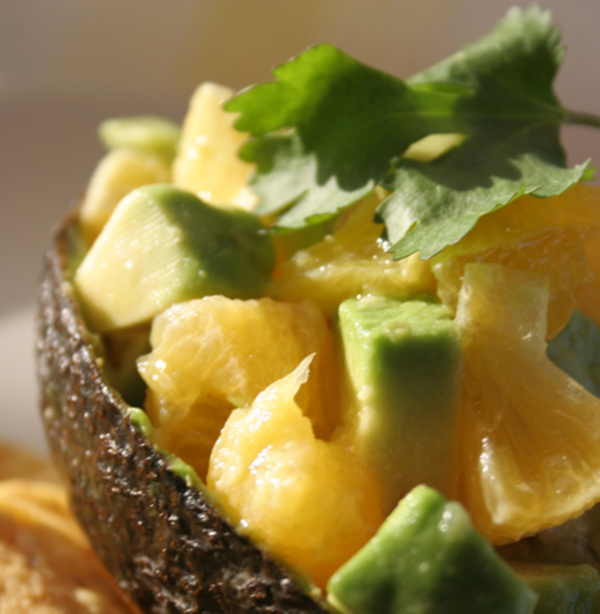 Exotic Mexican Avocado and Tangerine Salad