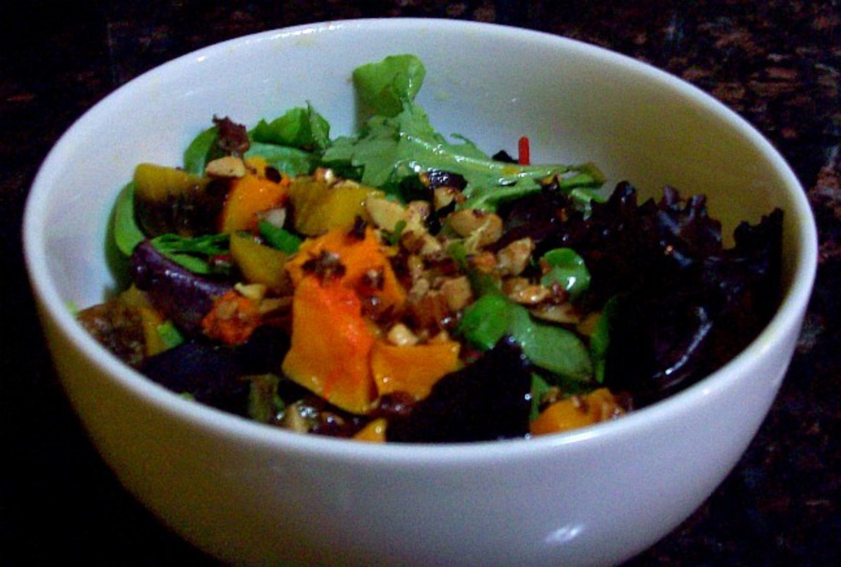 Almond and Butternut Squash Salad - Jamie Geller