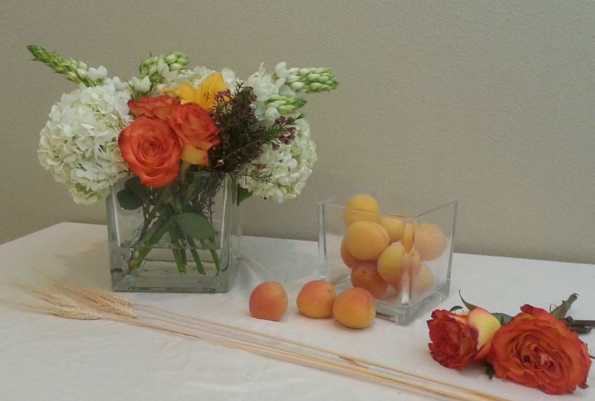 Shavuot Flower Centerpiece with step by step DIY instructions