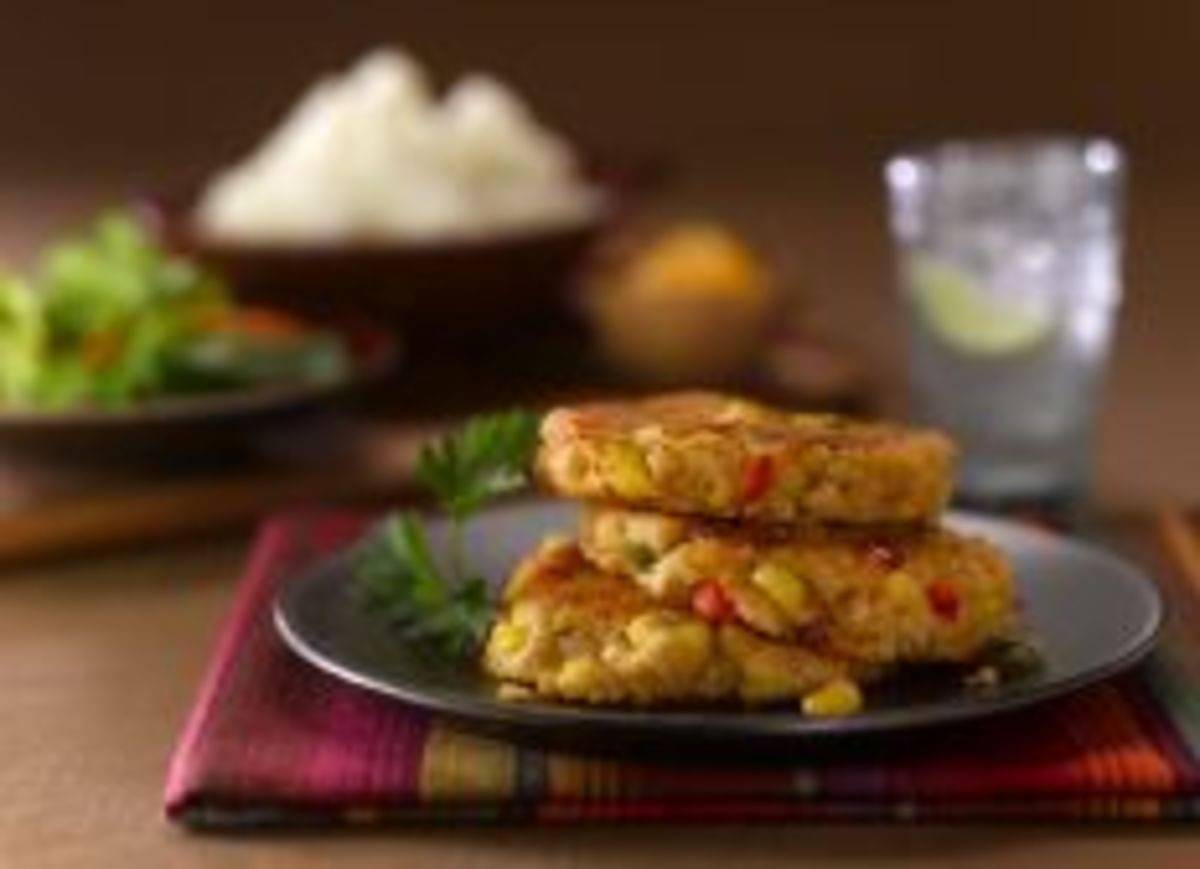 Southwest Corn and Idaho® Potato Cakes