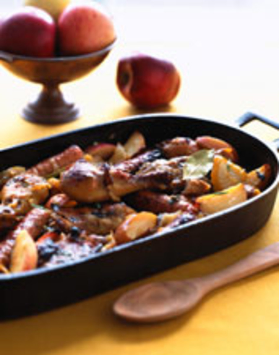 Cider-Baked Chicken and Sausage