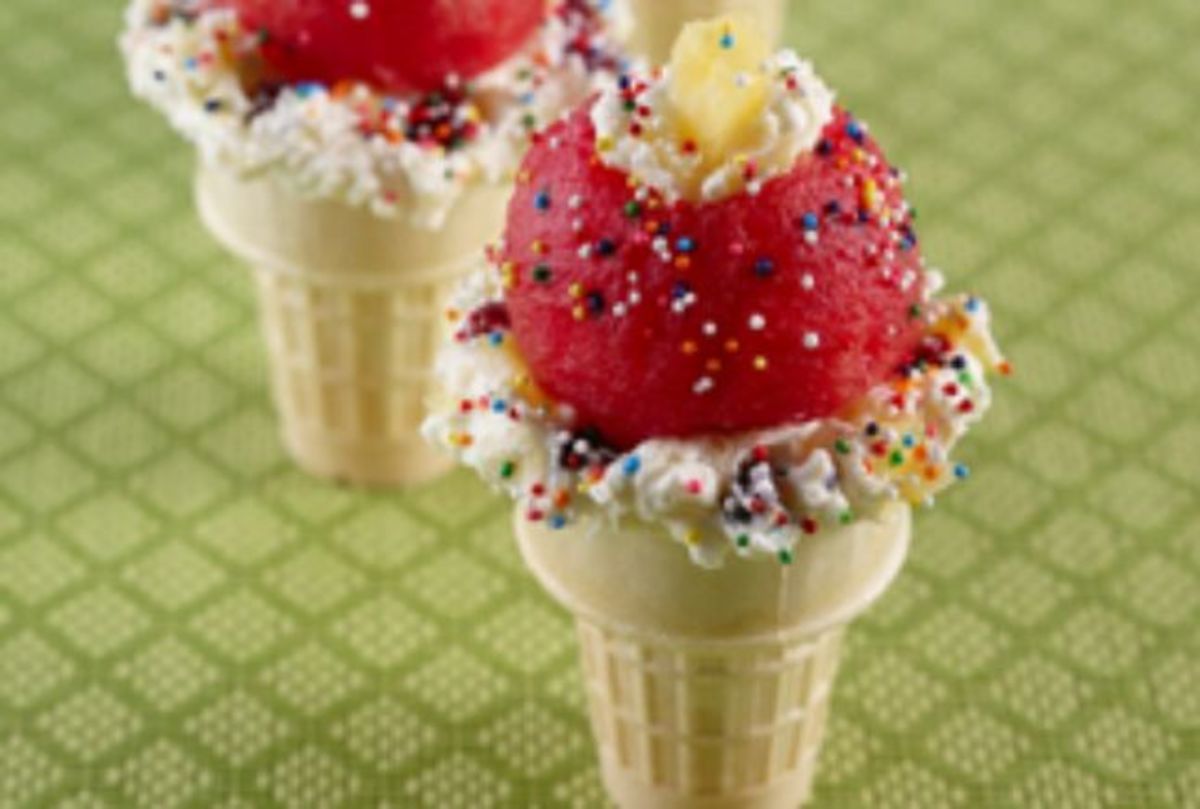 Ice Cream Cone Sundaes
