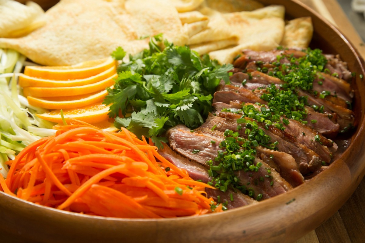 Quick Peking Duck Pancakes - Jamie Geller
