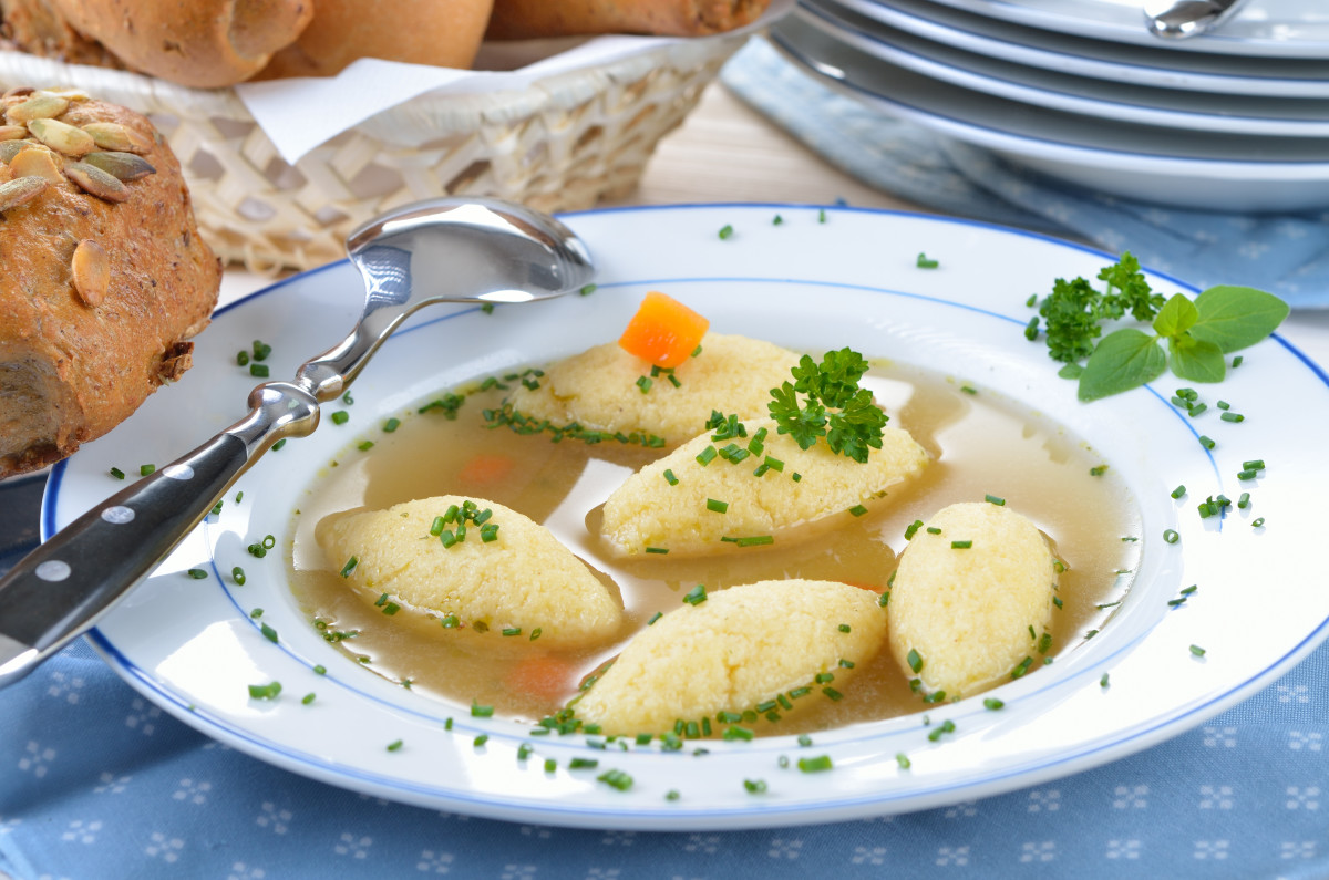 Hungarian Farina Soup Dumplings -Griz Galuska