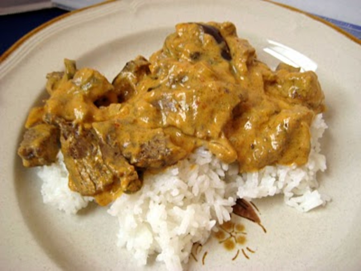 Curry Beef and Aromatic Rice