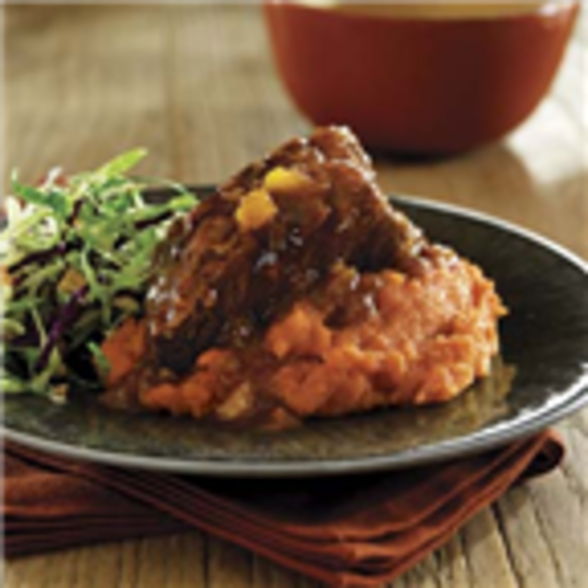 Slow Cooker Beef Short Ribs with Ginger-Mango Barbecue Sauce