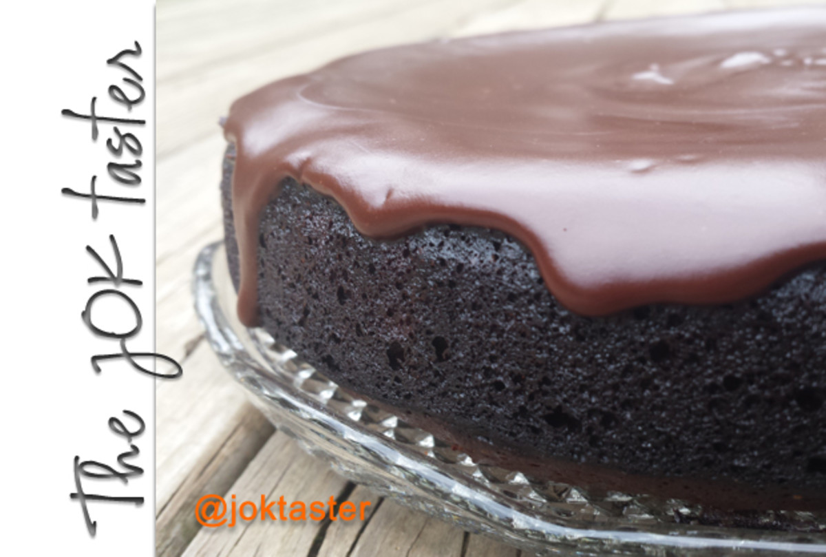 Week 21 Flourless Chocolate Cake with glaze featured image