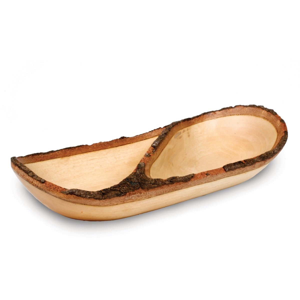 enrico wood divided bowl