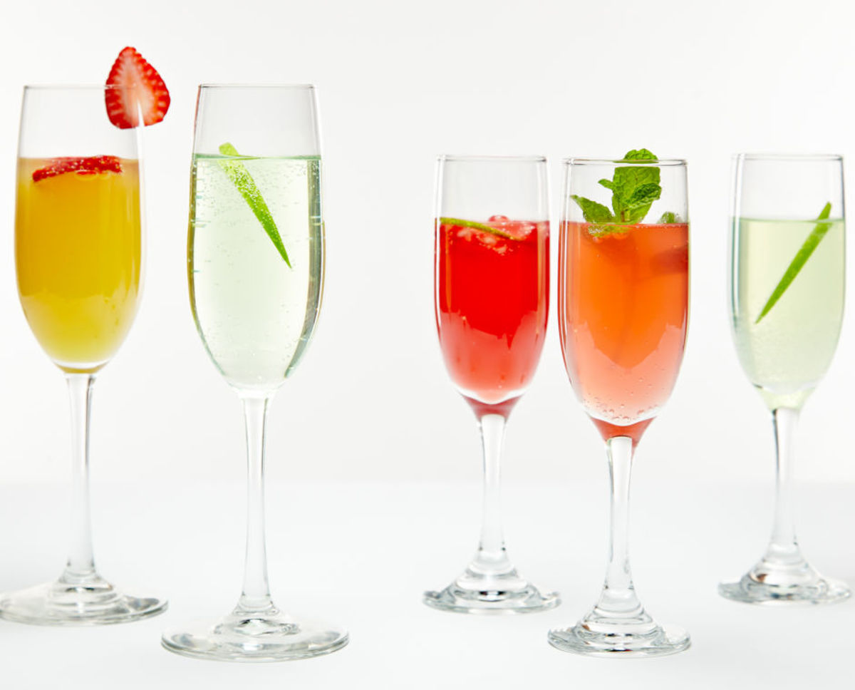 Bubble Mixers with variations - champagne