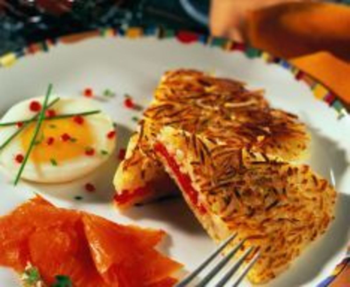 Tomato and Onion Hash Browns