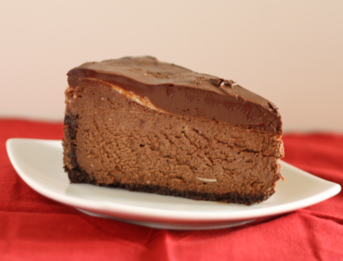 Chocolate mint cheesecake