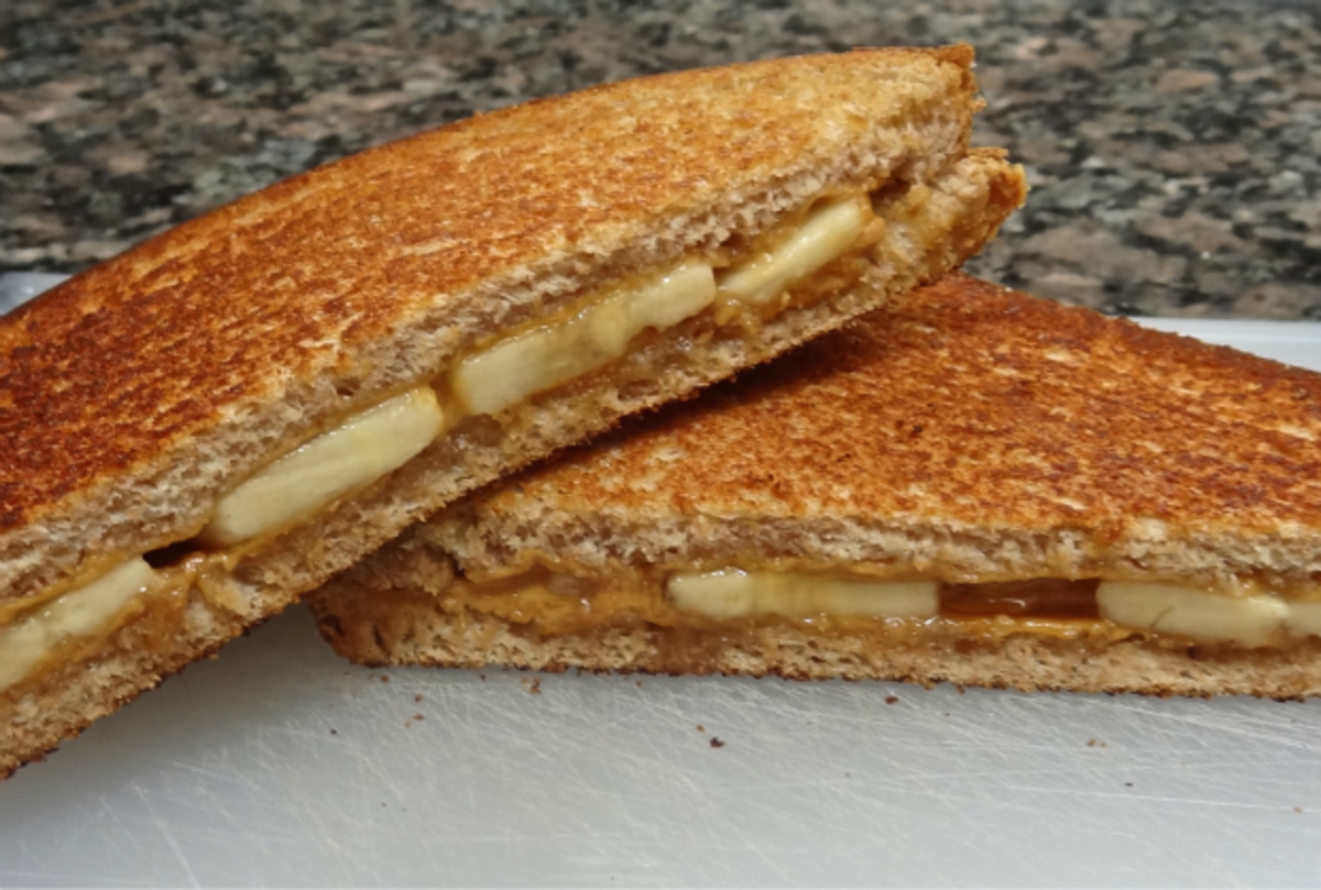 peanut butter banana panini